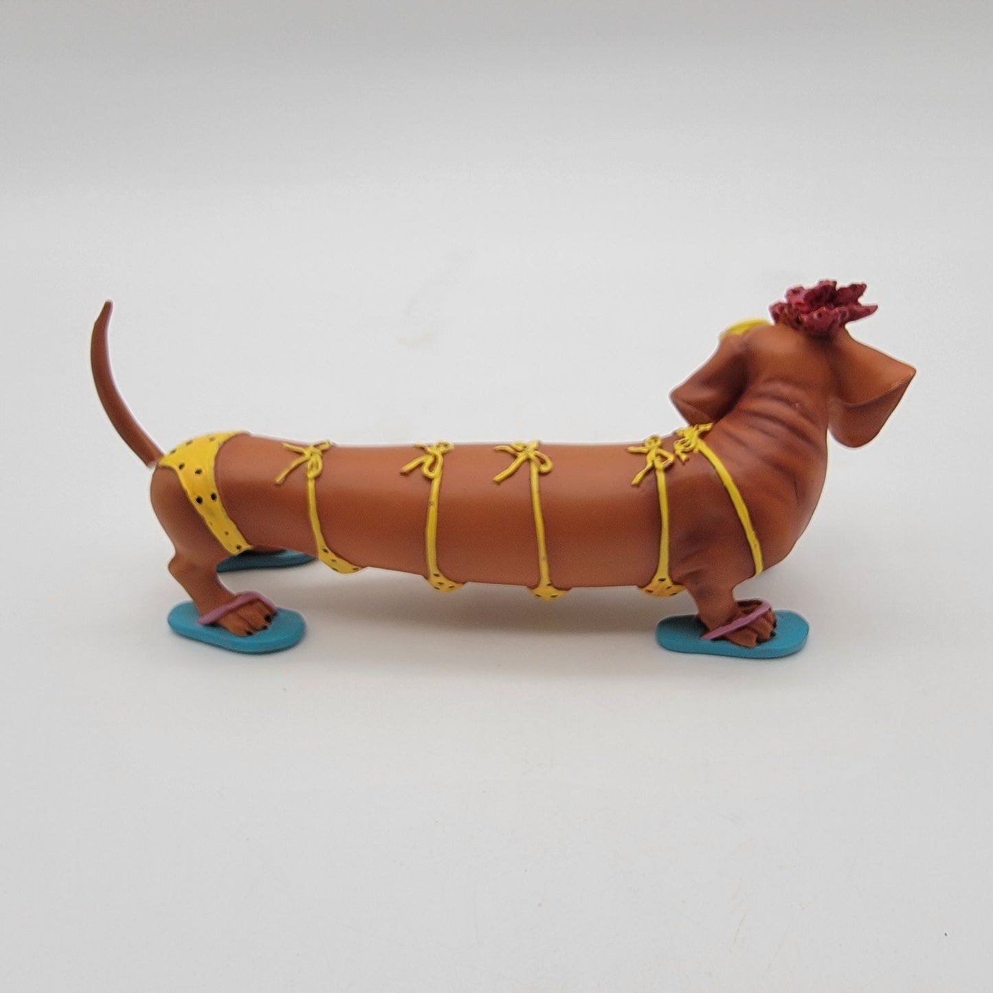 Retired Westland Hot Diggity Dog Teenie Weenie Bikini Dachshund Figurine