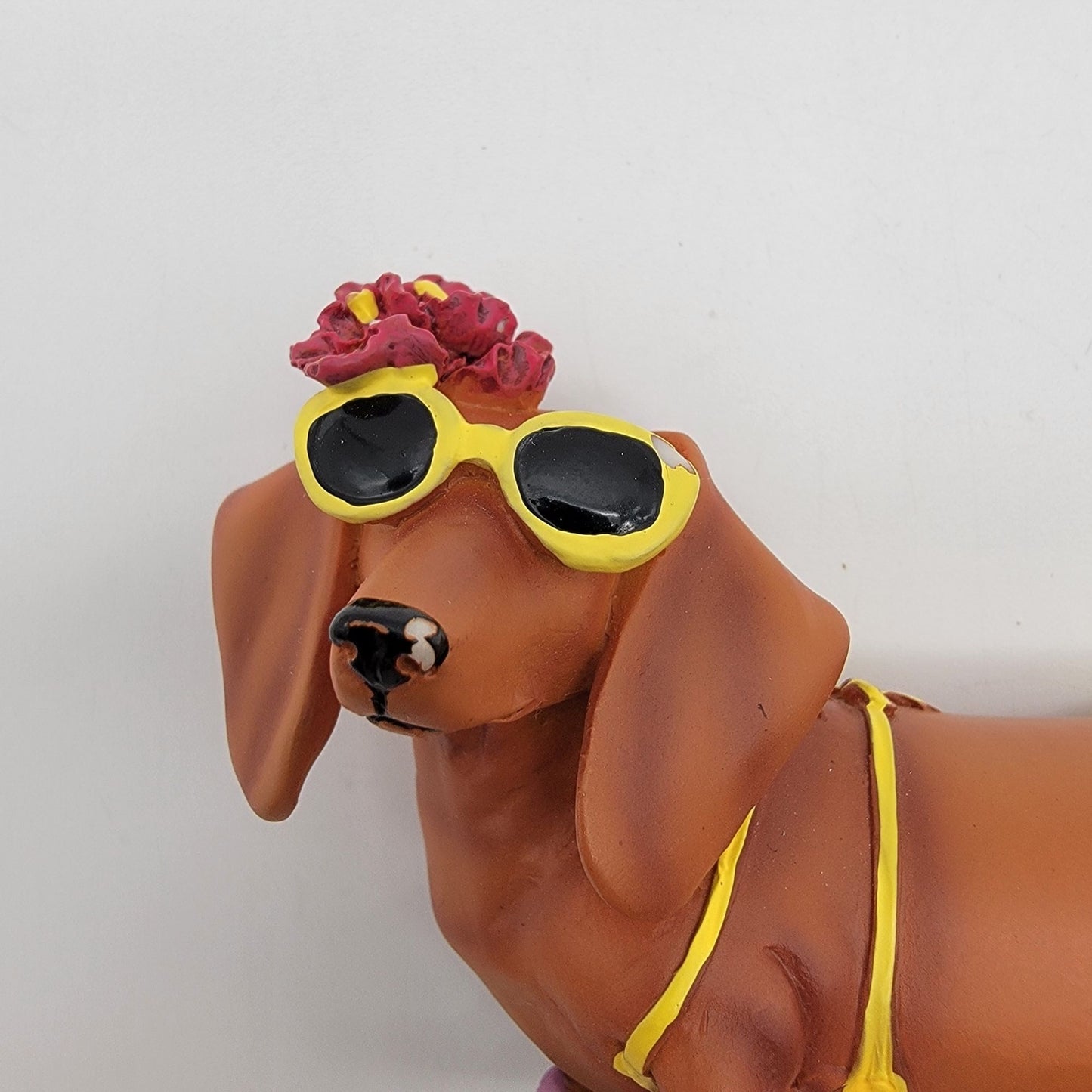 Retired Westland Hot Diggity Dog Teenie Weenie Bikini Dachshund Figurine