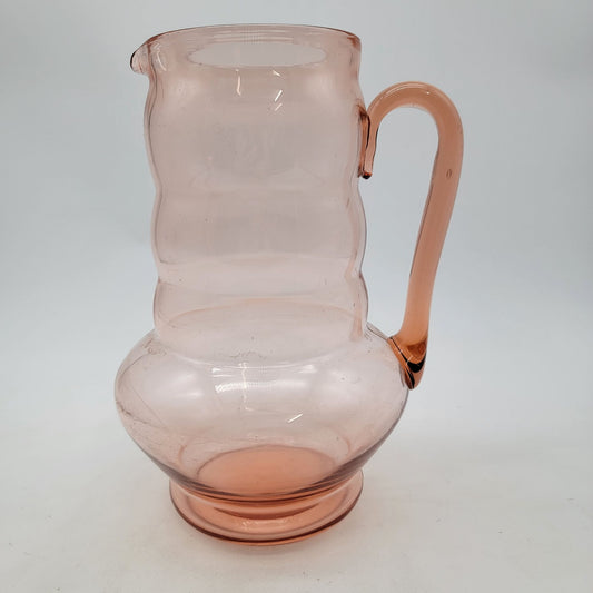 Dunbar Depression Glass Pink Pitcher