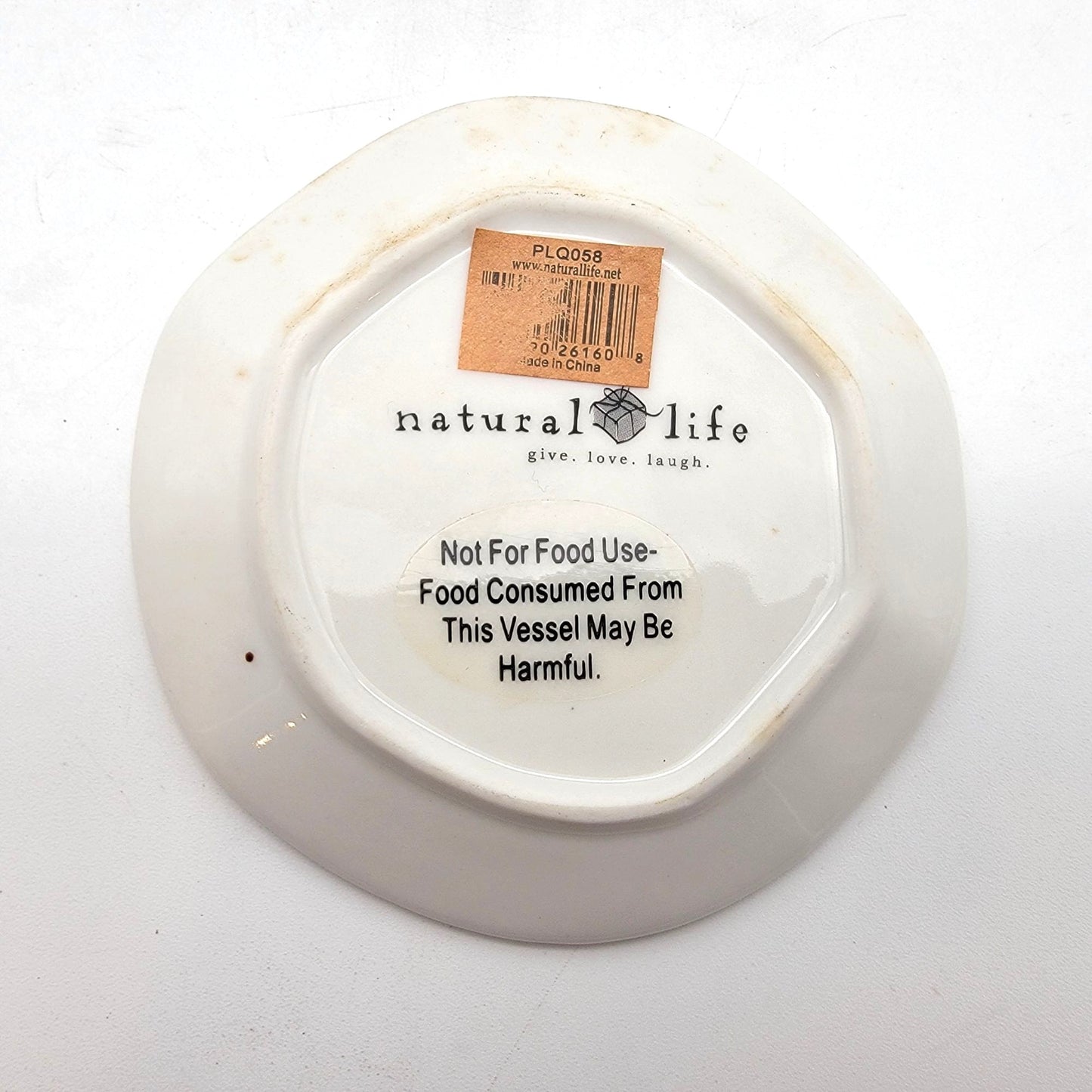 Natural Life Porcelain Trinket Dish With Faith All Things Are Possible