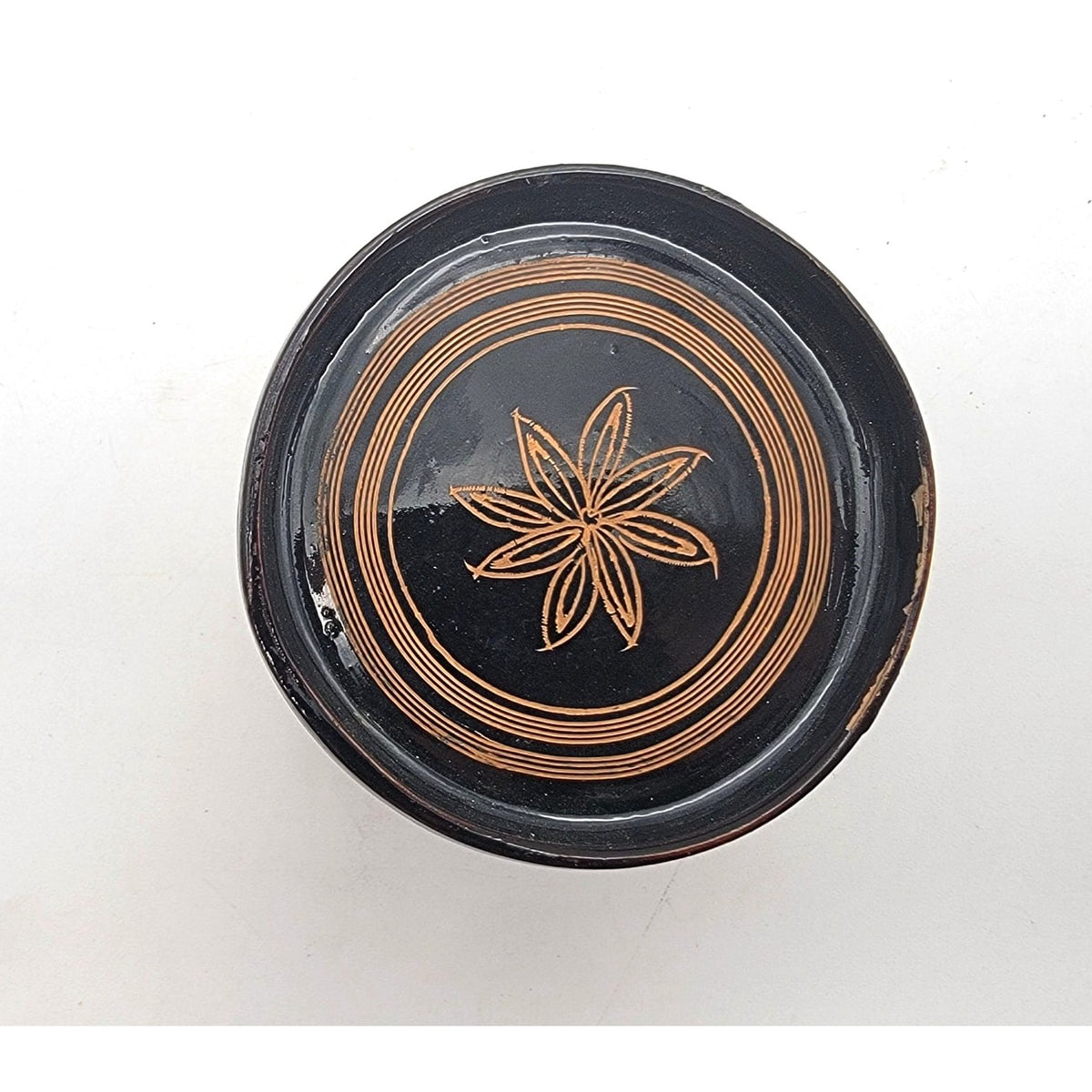 Vintage Small Burmese Lacquerware Betel Nut Box Container