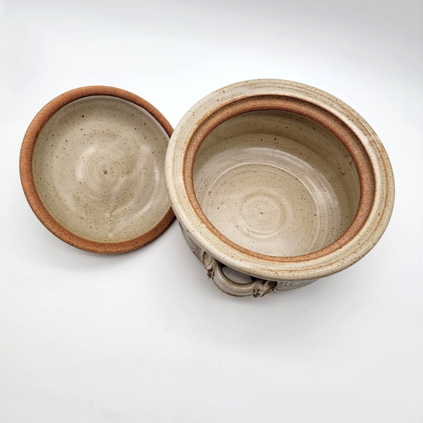 Vintage Nick Blaisdell Stoneware Pottery Casserole Dish With Lid