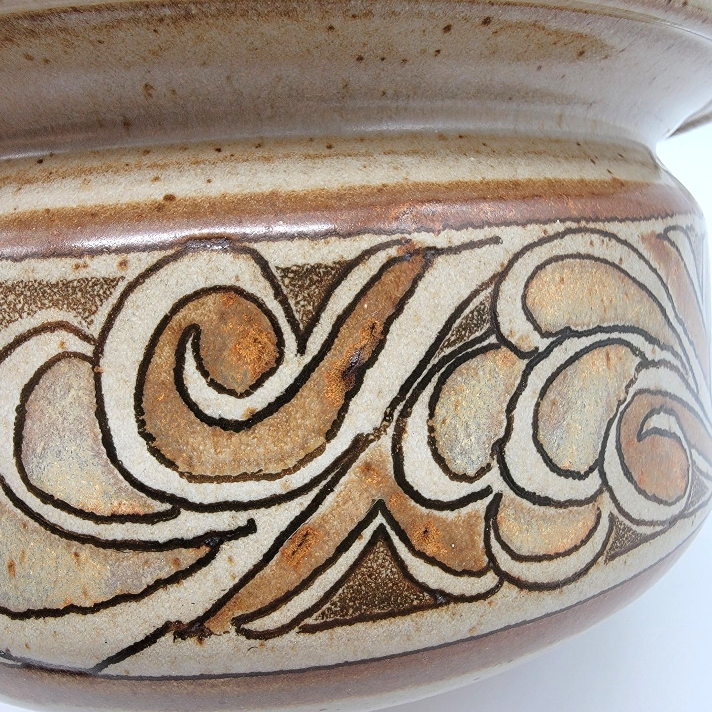 Vintage Nick Blaisdell Stoneware Pottery Casserole Dish With Lid