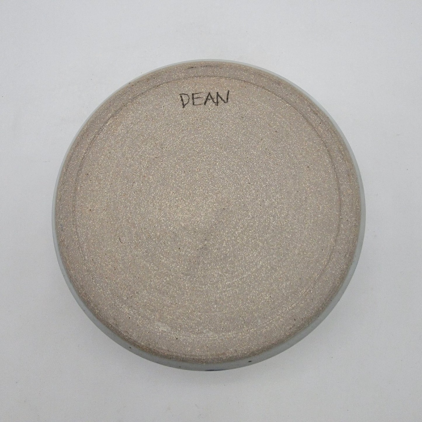 Vintage Signed Stoneware Pottery Dish Bowl With Pig Design