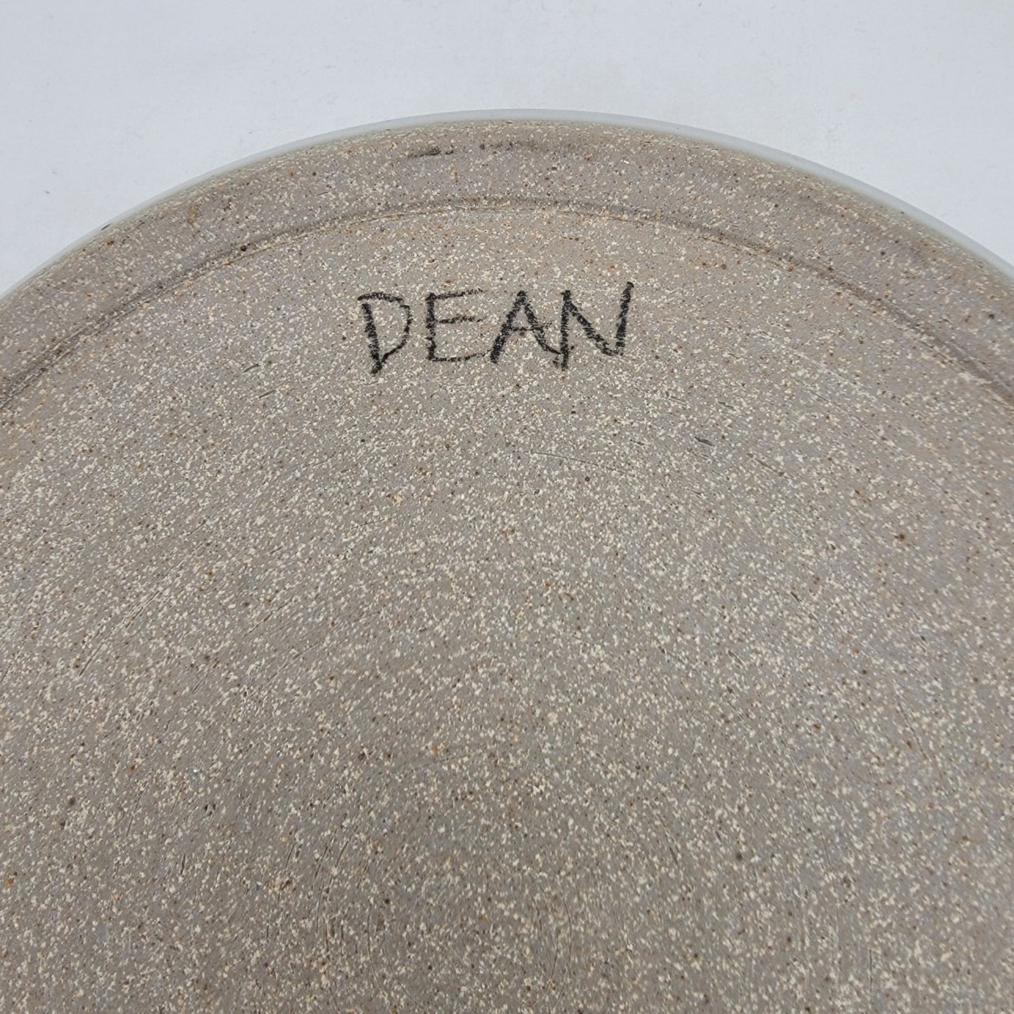 Vintage Signed Stoneware Pottery Dish Bowl With Pig Design