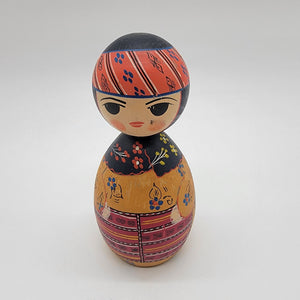 Vintage Japanese Sosaku Kokeshi Wood Doll