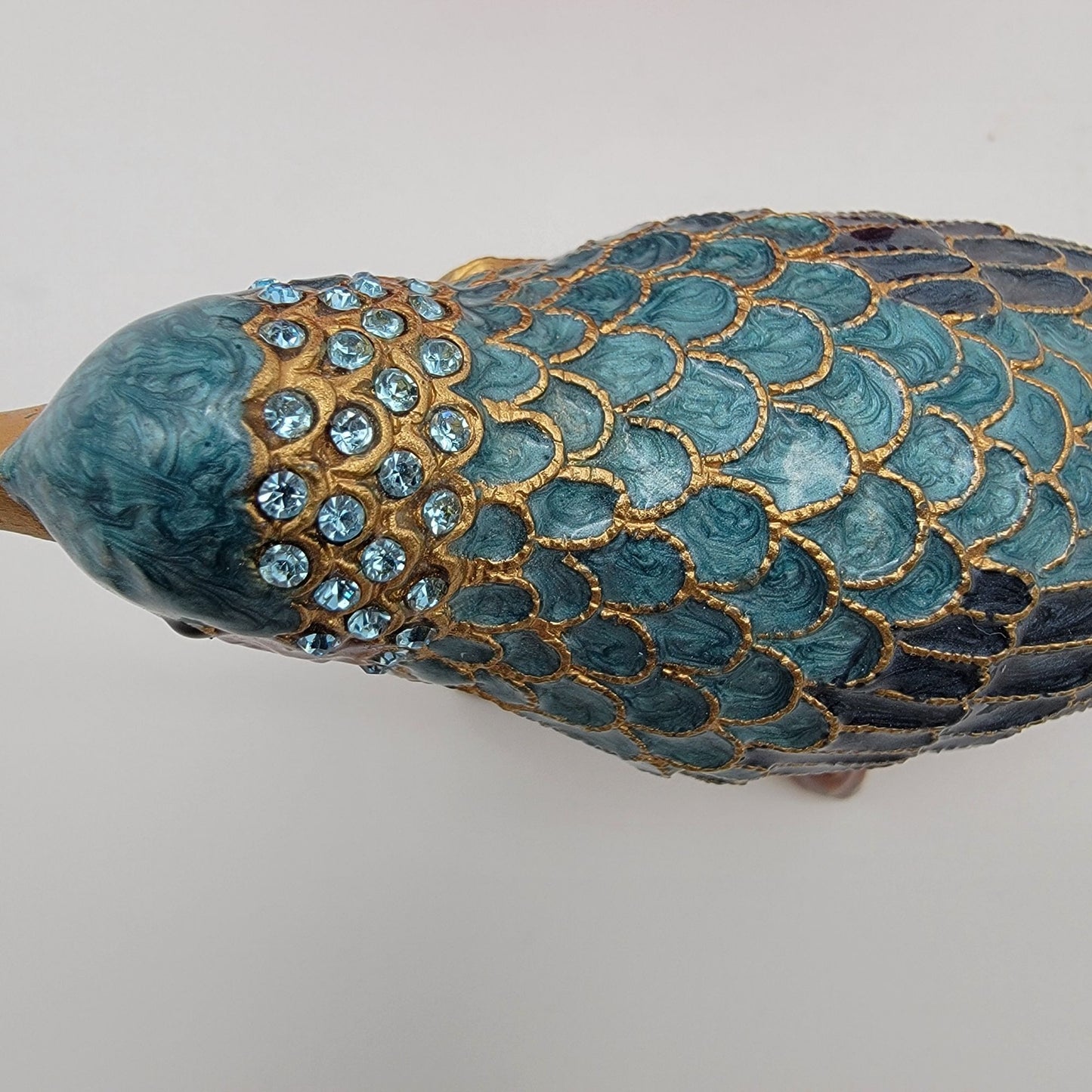 The Art Of Cloisonne Hummingbird Trinket Box