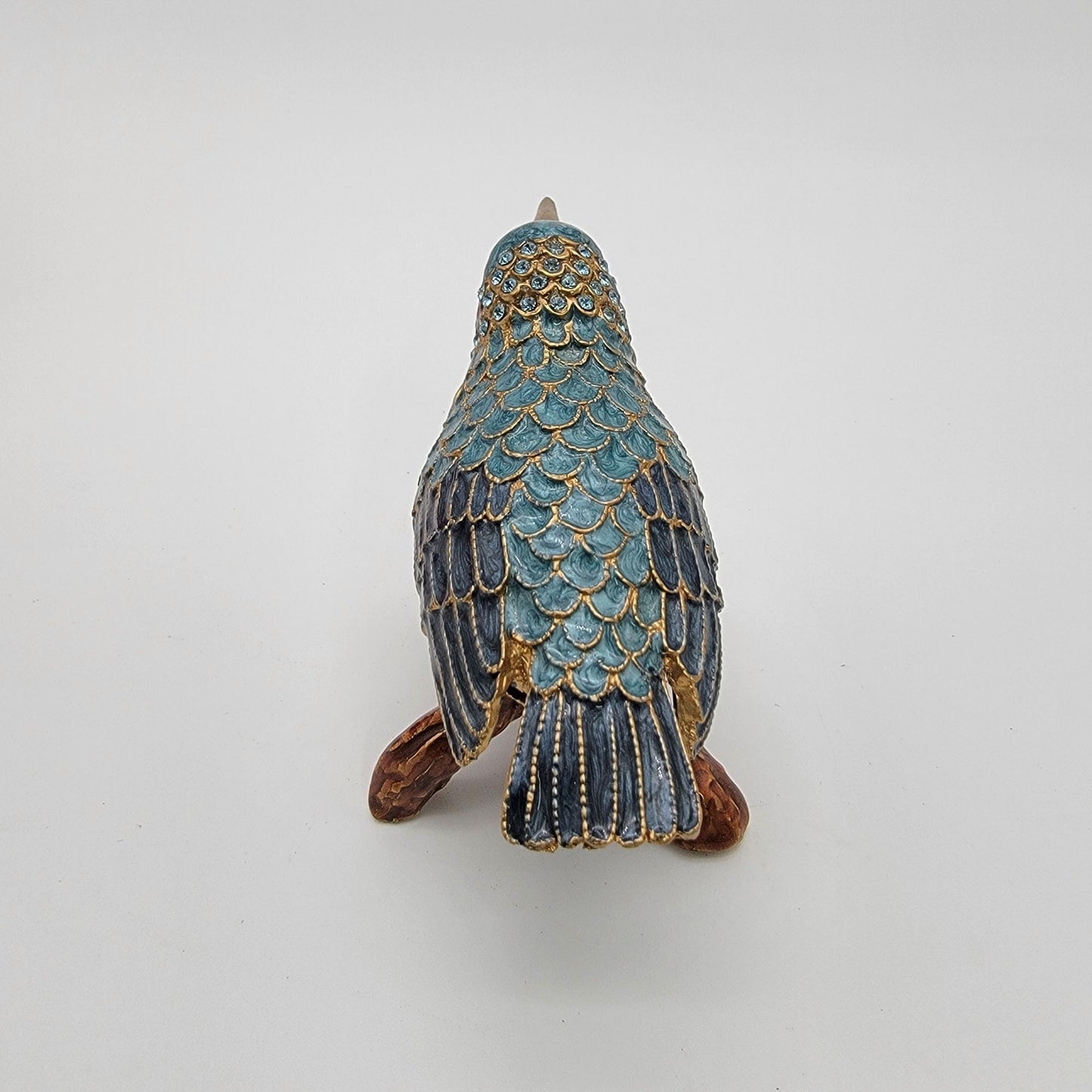 The Art Of Cloisonne Hummingbird Trinket Box