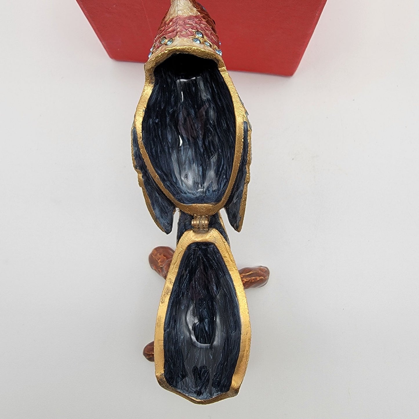 The Art Of Cloisonne Hummingbird Trinket Box