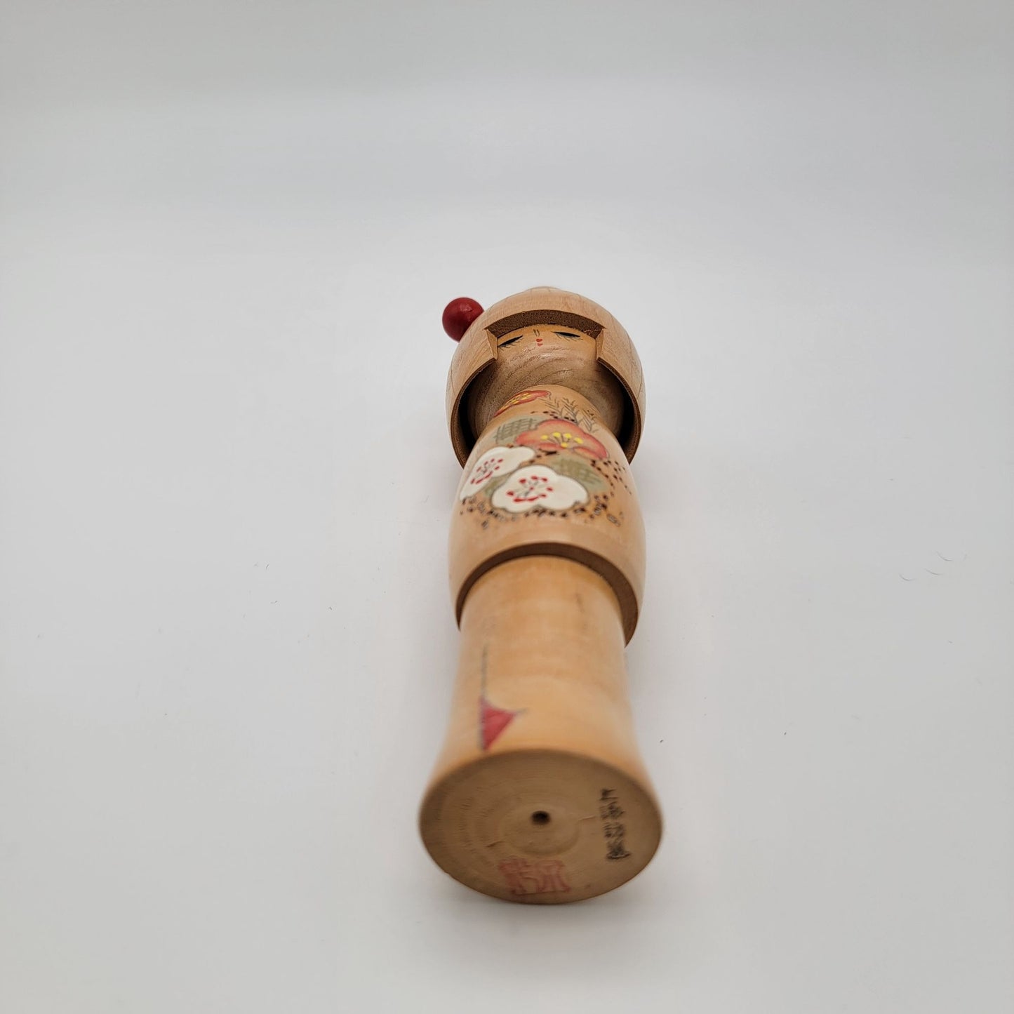 Vintage Japanese Kokeshi Wood Doll Signed Blonde