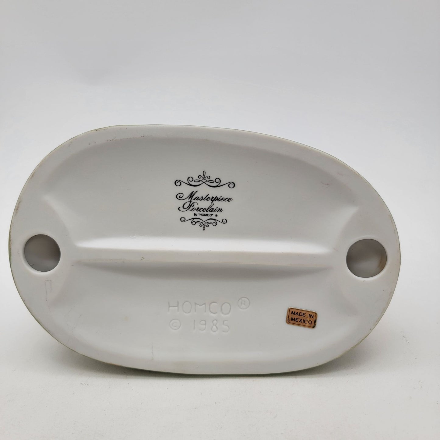 1985 Masterpiece Porcelain By Homco English Bulldog With Sunflowers