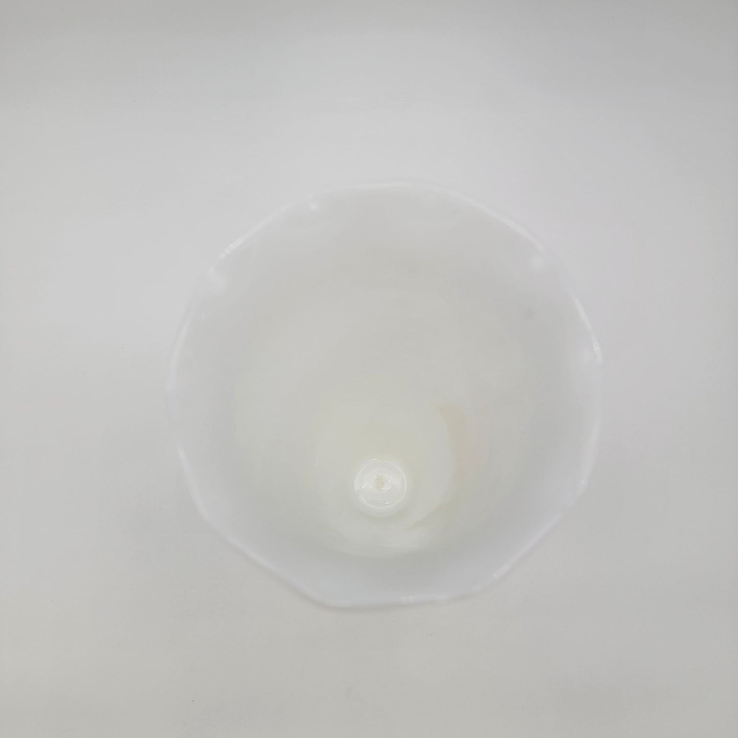 Vintage Anchor Hocking Fluted Hobnail Milk Glass Vase