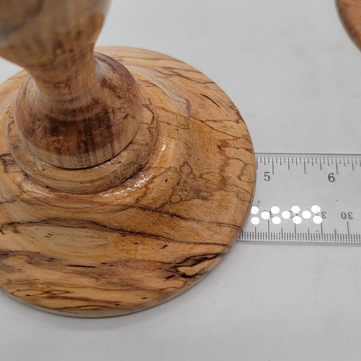 Hand-Turned Ambrosia Amphoria Maple Candlesticks Pair