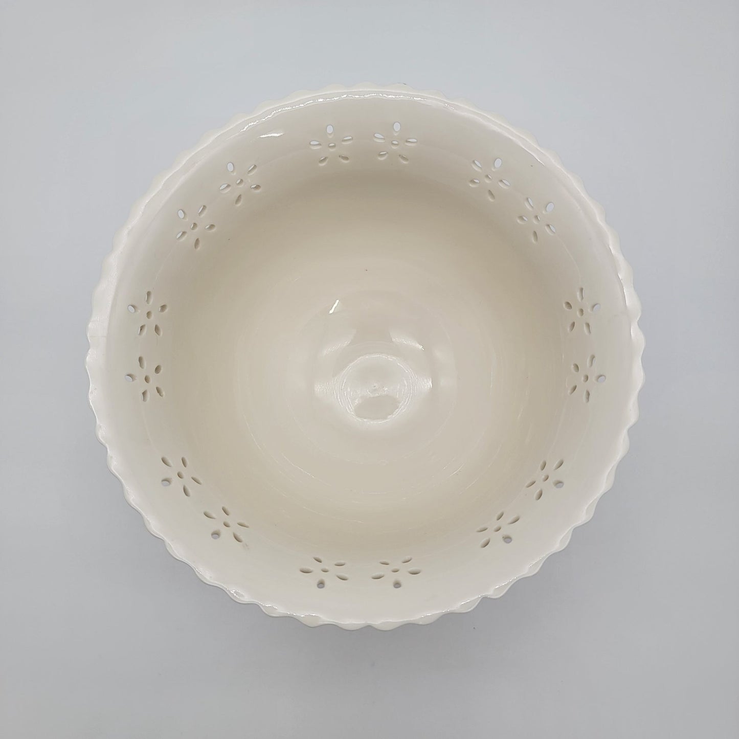 Vintage FTD Red Roses Footed Pedestal Vase