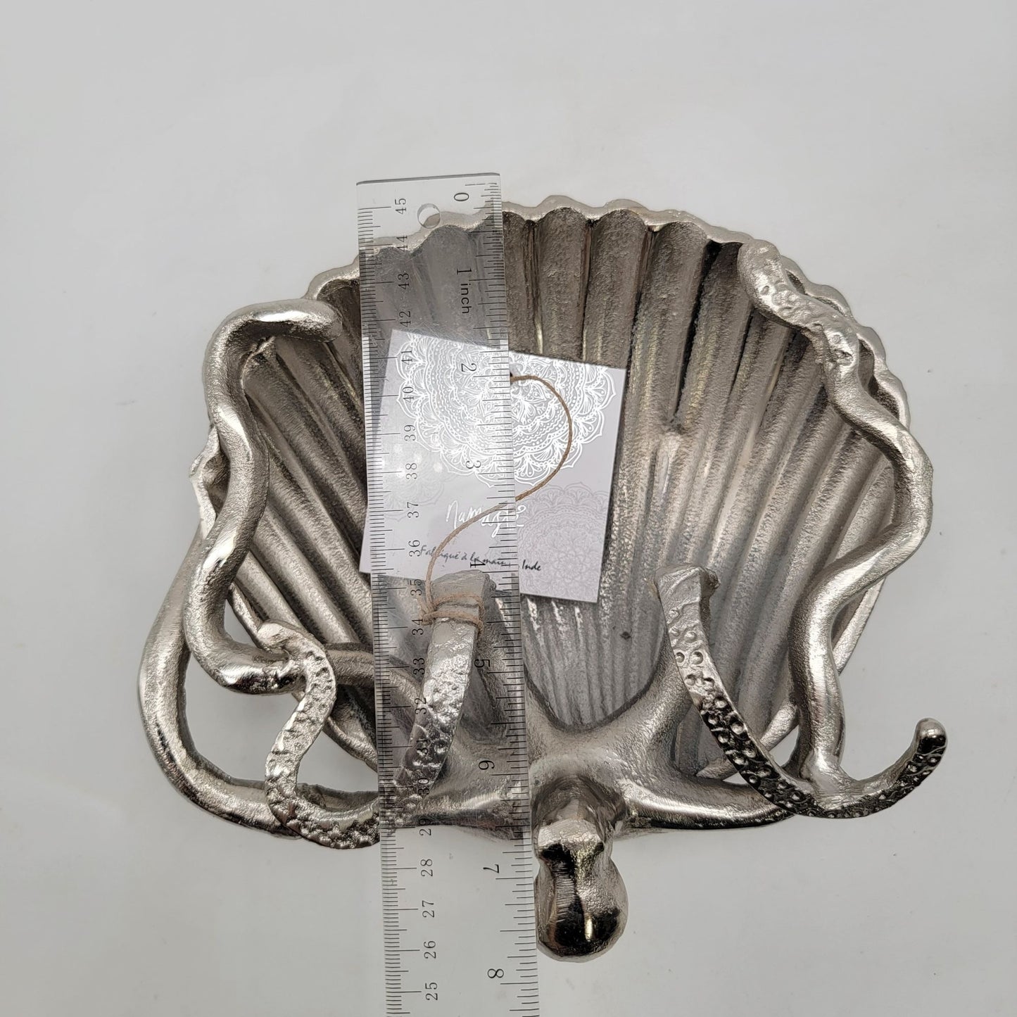 Silver Tone Metal Octopus Trinket Dish By Namaste
