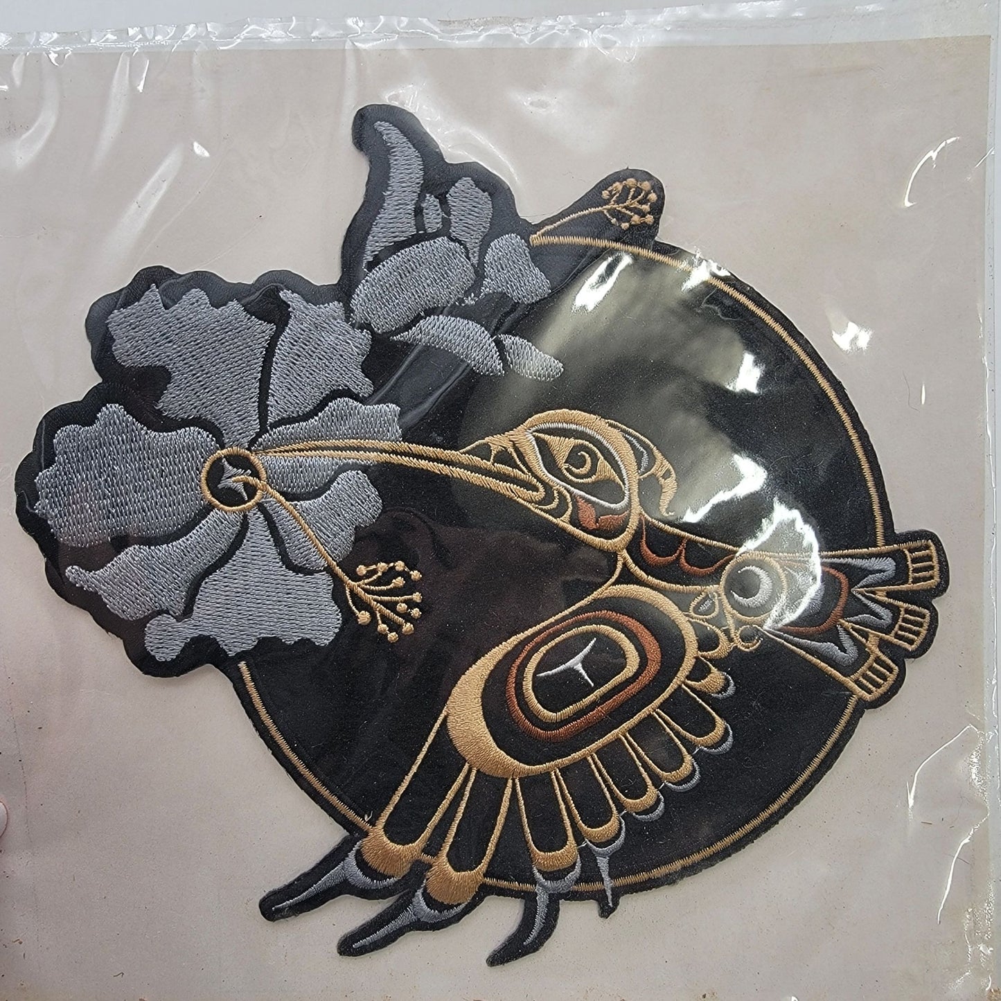 Canadian Pacific North West First Nations Hummingbird Spirit Iron-On Patch