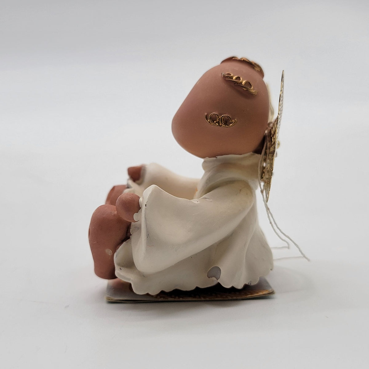 Vintage Russ Berrie Angel Cheeks October Figurine By Kirk Awad