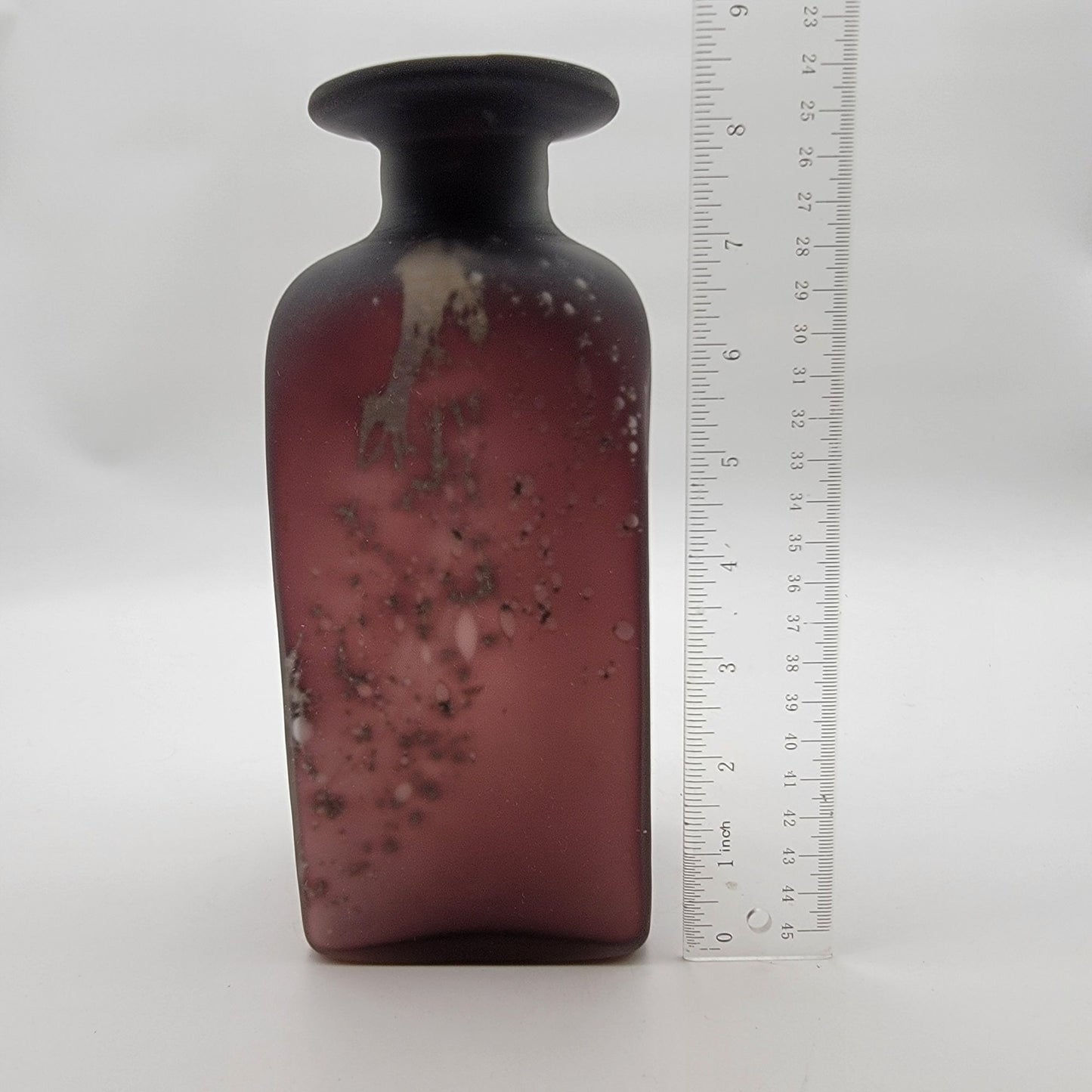 1960's Purple A Scavo Glass Vase by Gino Cenedese