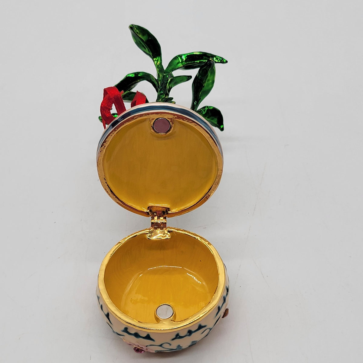 Objet d'art Get Lucky Bamboo Plant Trinket Box No. 93