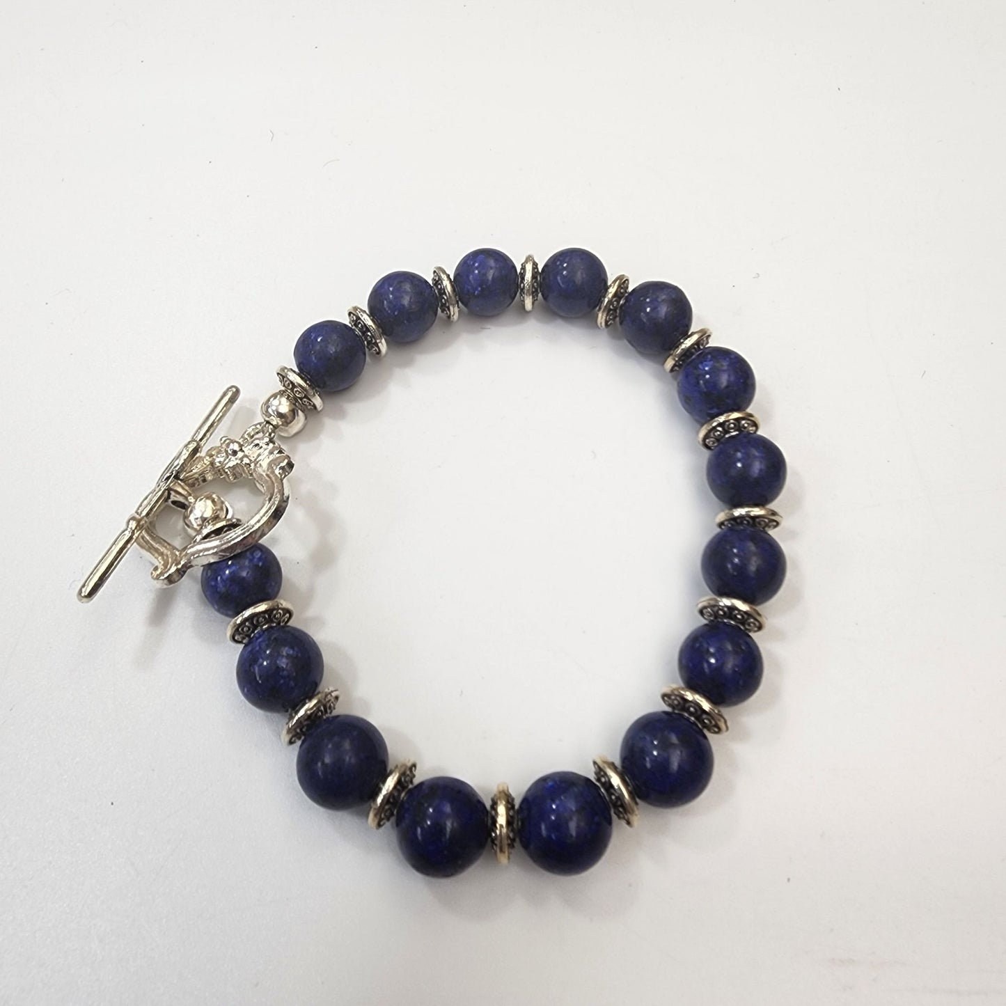Artisan Lapis Lazuli Gemstone Beaded Bracelet