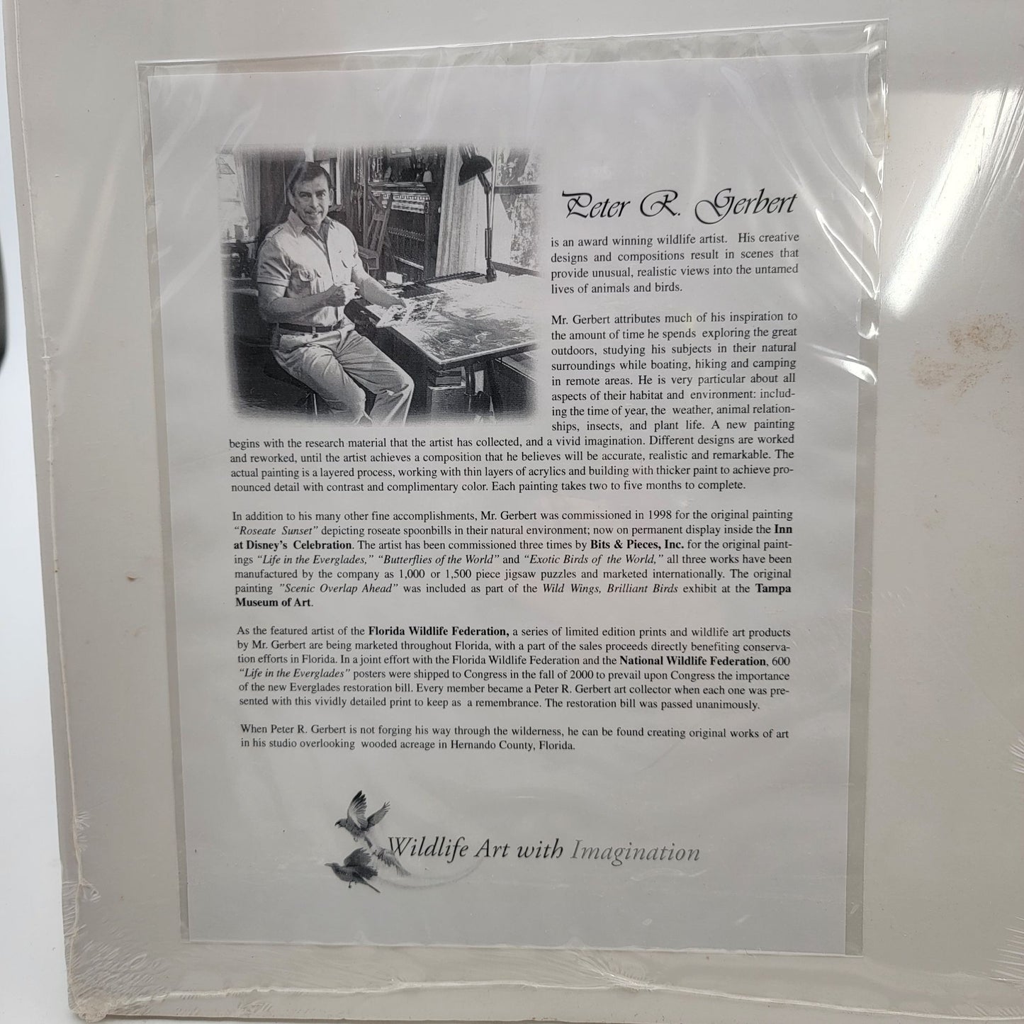 "What The Egret Missed" Wildlife Art Print By Peter R. Gerbert