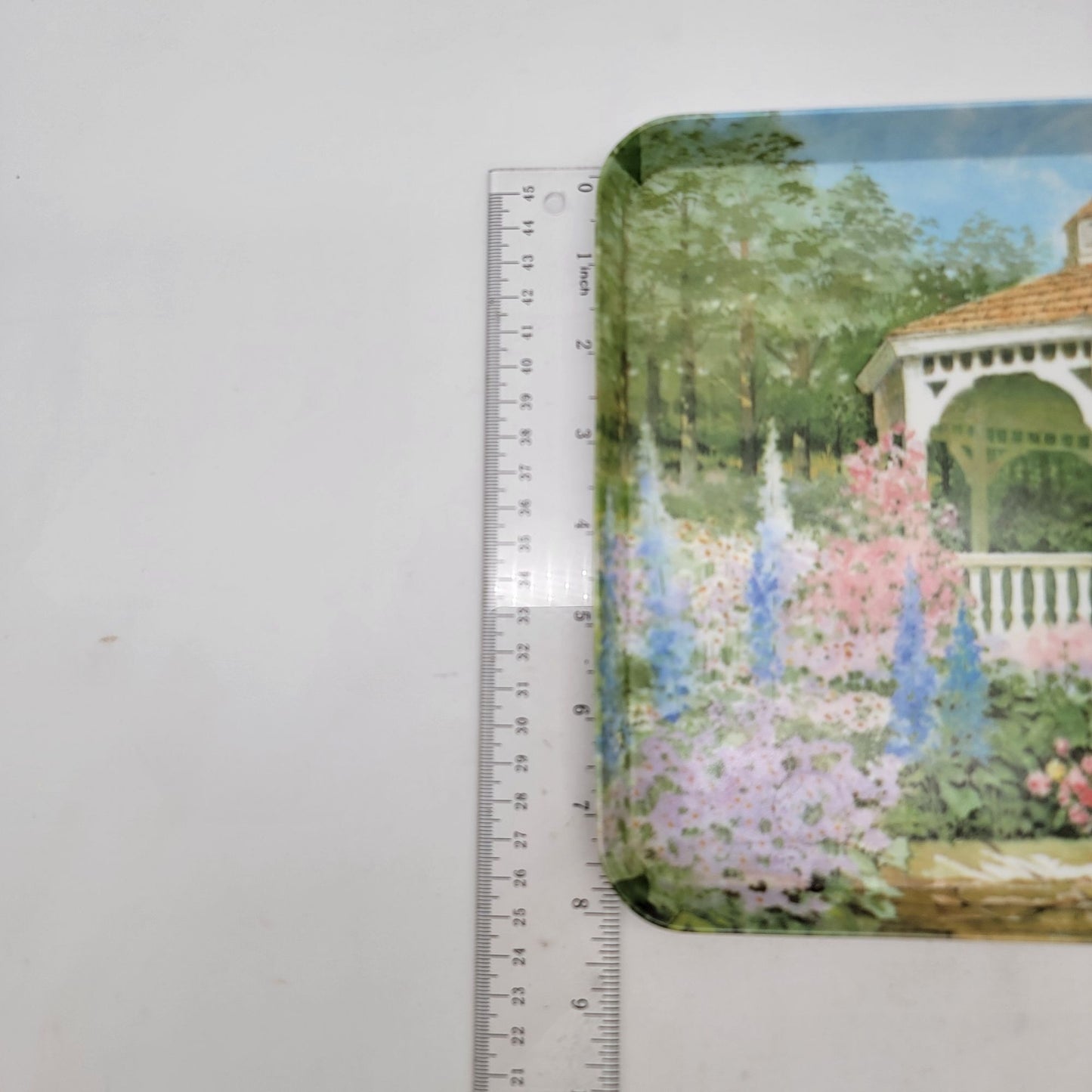 Vintage Ruby Nappi Gazebo Melamine Serving Tray  Rectangular