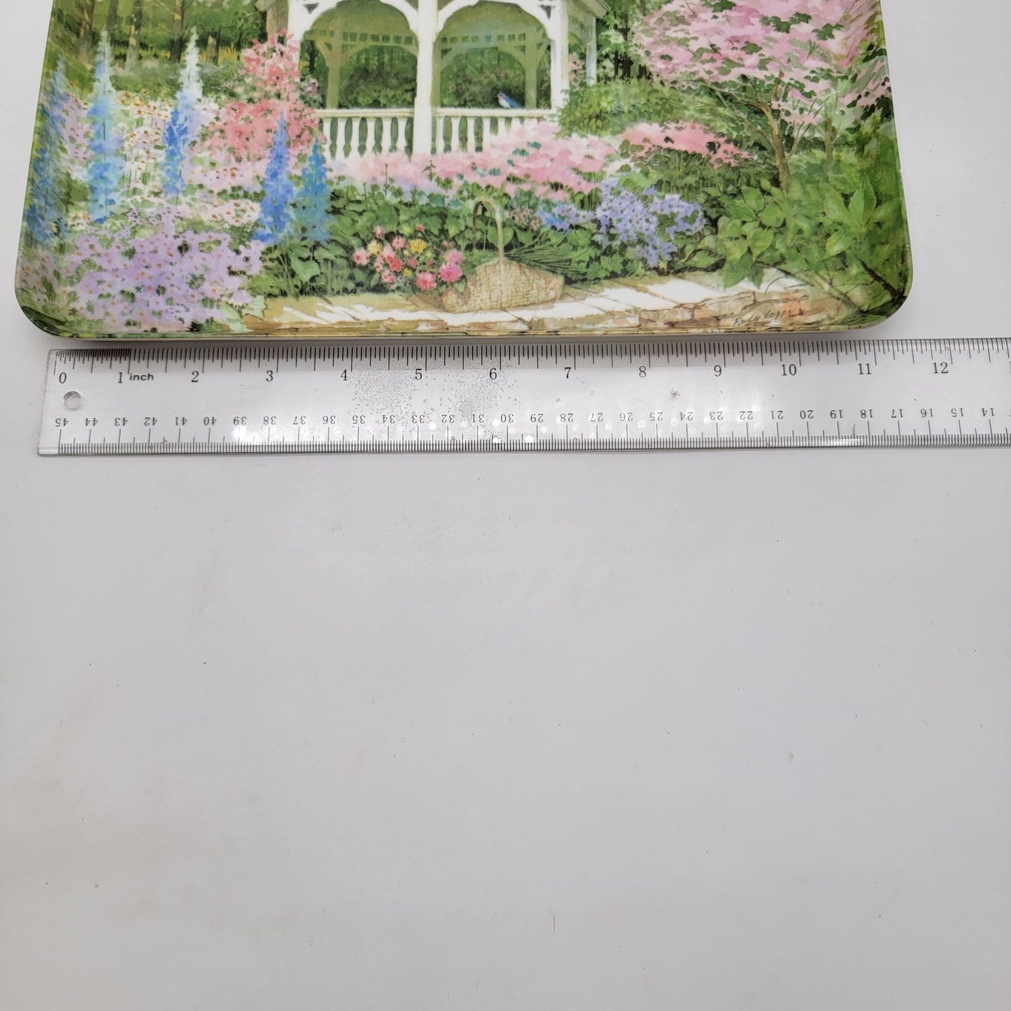 Vintage Ruby Nappi Gazebo Melamine Serving Tray  Rectangular