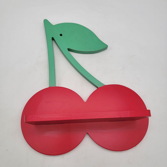 Vintage 1992 Starline Double Cherries Wood Shelf