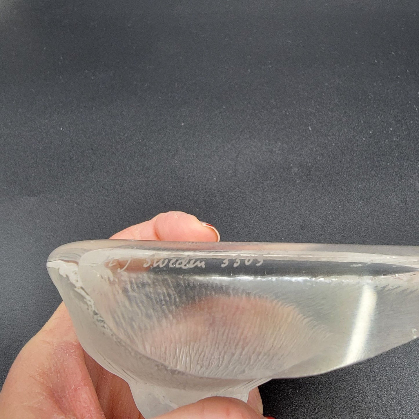 Mats Jonasson Crystal Baby Seal Paperweight Signed MJ Sweden 3309