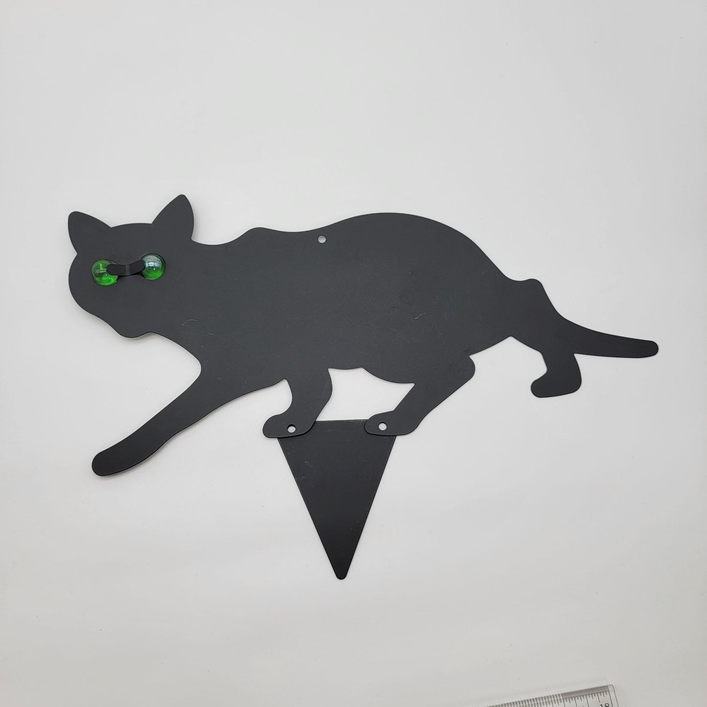 3Pack Black Cat Silhouette for Garden - Cats Scarer with Marble Eyes