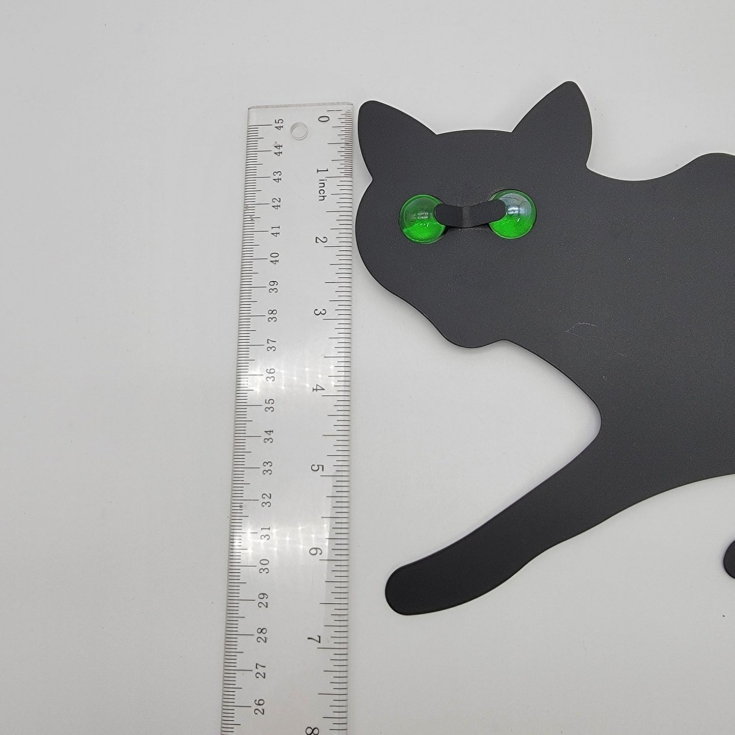 3Pack Black Cat Silhouette for Garden - Cats Scarer with Marble Eyes