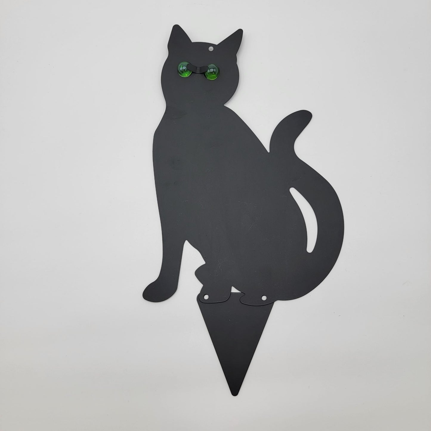 3Pack Black Cat Silhouette for Garden - Cats Scarer with Marble Eyes