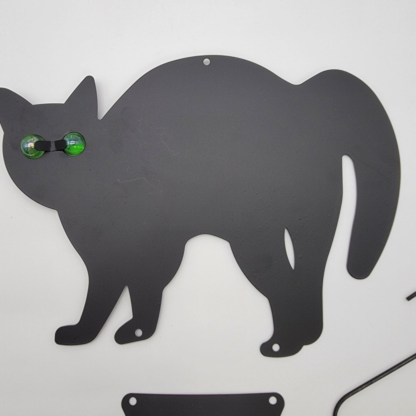 3Pack Black Cat Silhouette for Garden - Cats Scarer with Marble Eyes