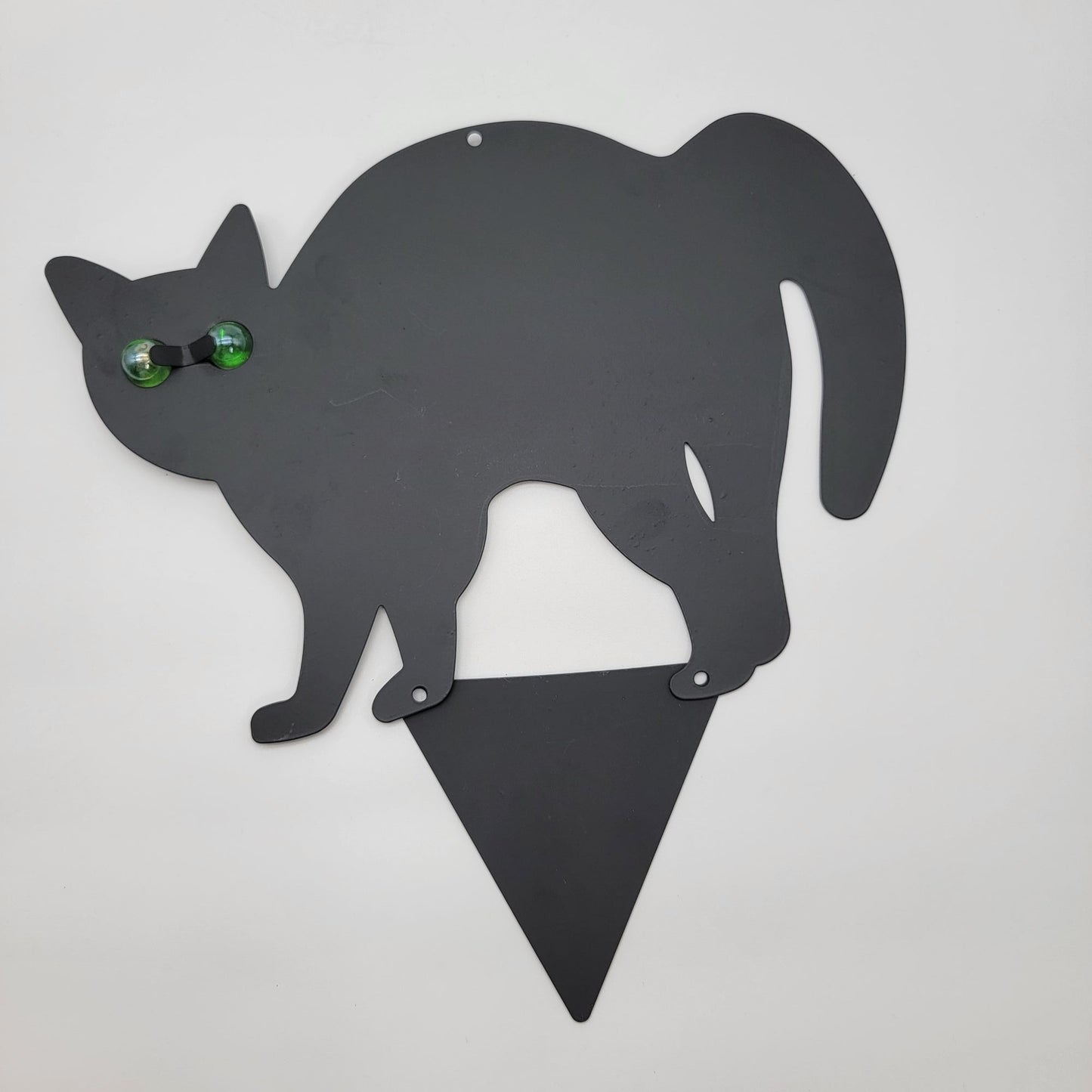 3Pack Black Cat Silhouette for Garden - Cats Scarer with Marble Eyes