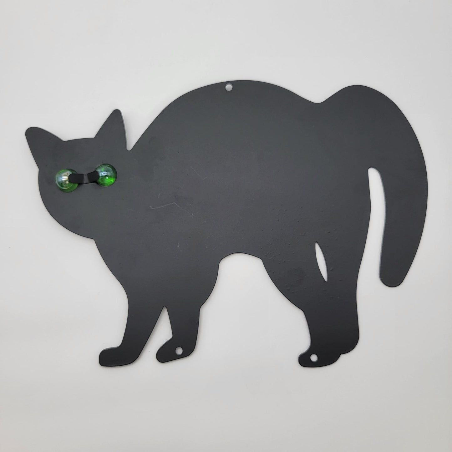 3Pack Black Cat Silhouette for Garden - Cats Scarer with Marble Eyes