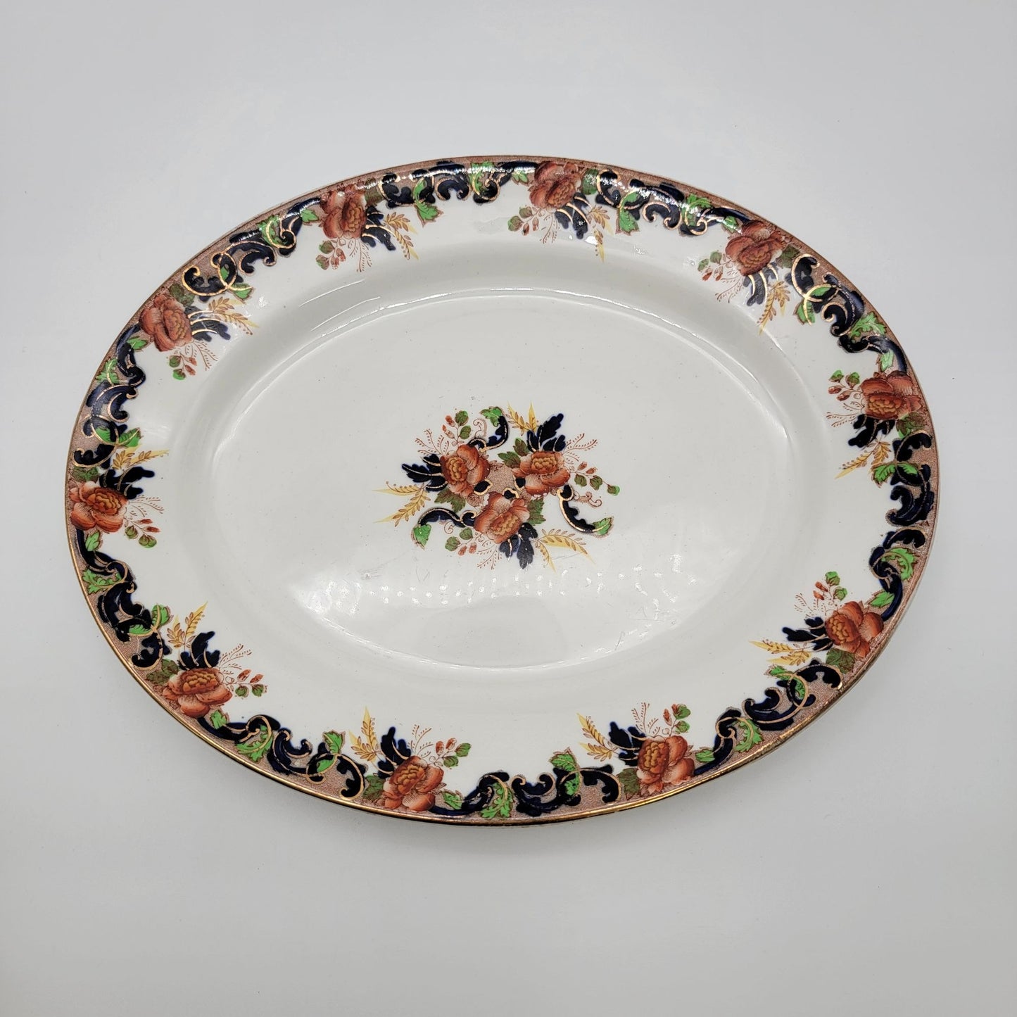 Vintage John Maddock & Sons Royal Vitreous Majestic Pattern Oval Platter