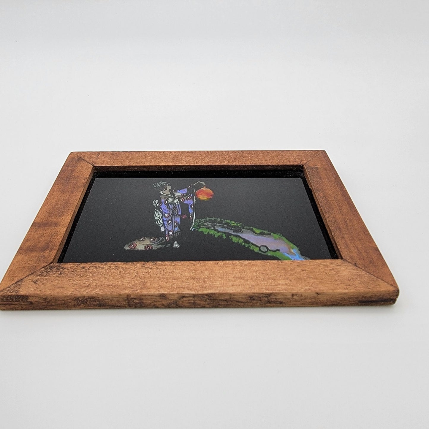 Art Deco Asian Genuine Butterfly Wings Art Painting