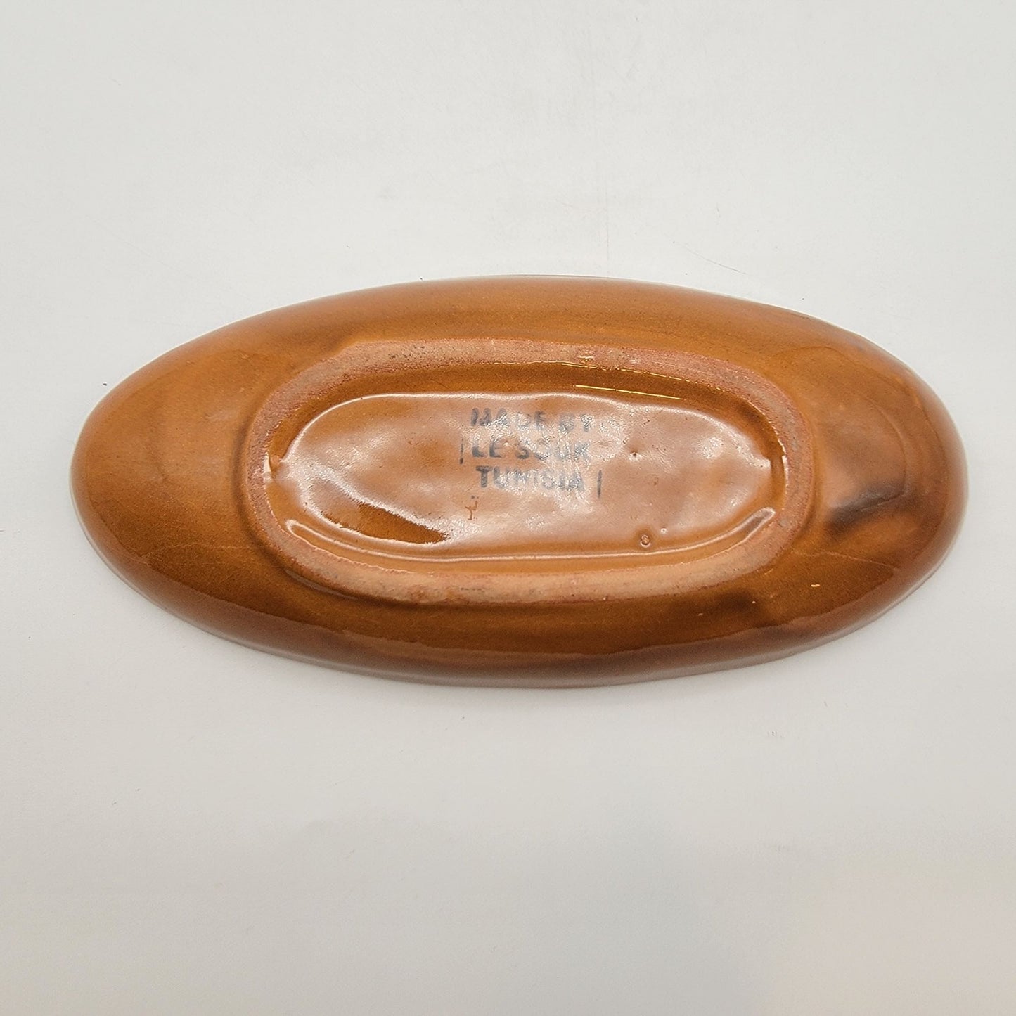 Le Souk Ceramique Tunisia Oval Dish Brown