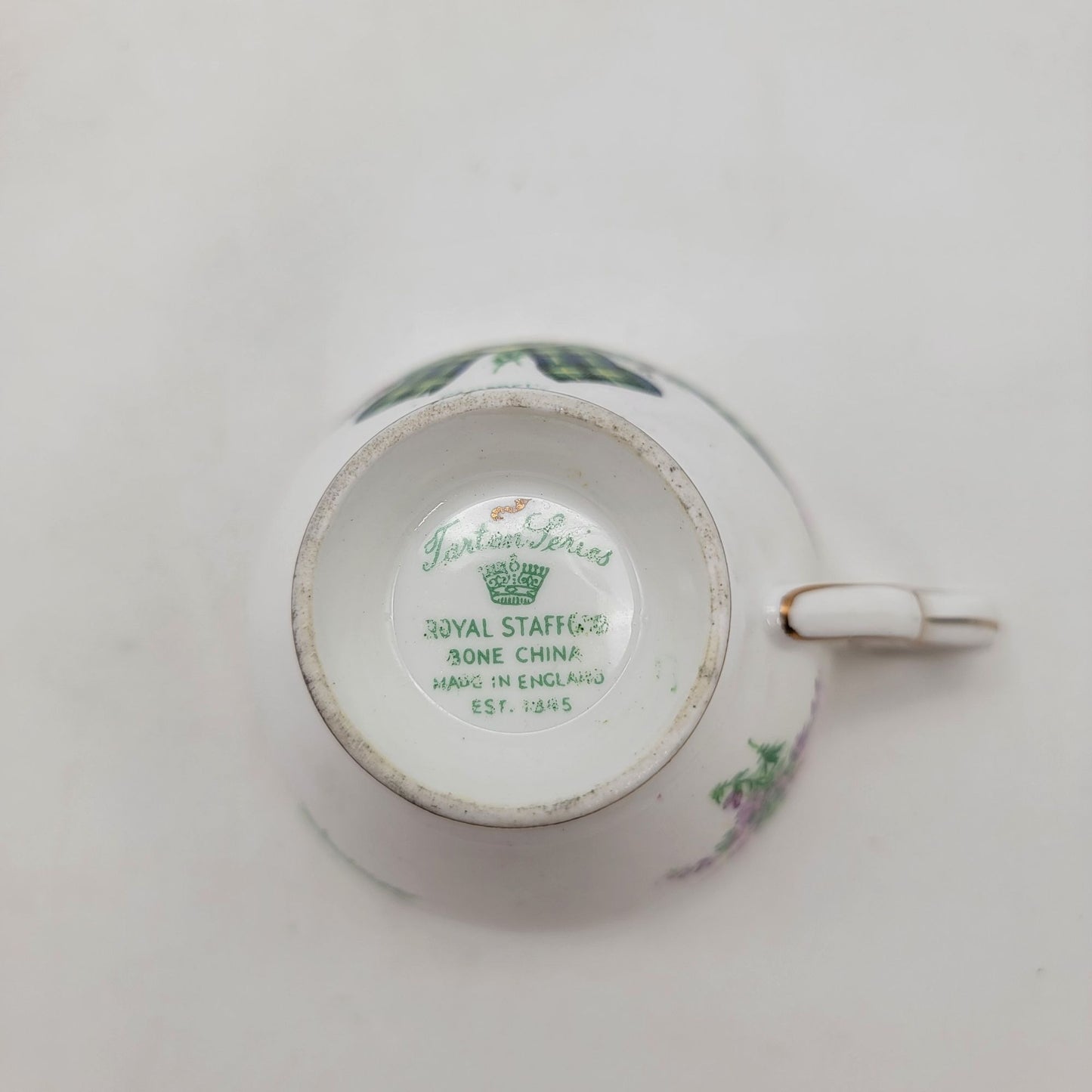 Vintage Royal Stafford Tea Cup & Saucer Tartan Series "Campbell" Clan Made In England