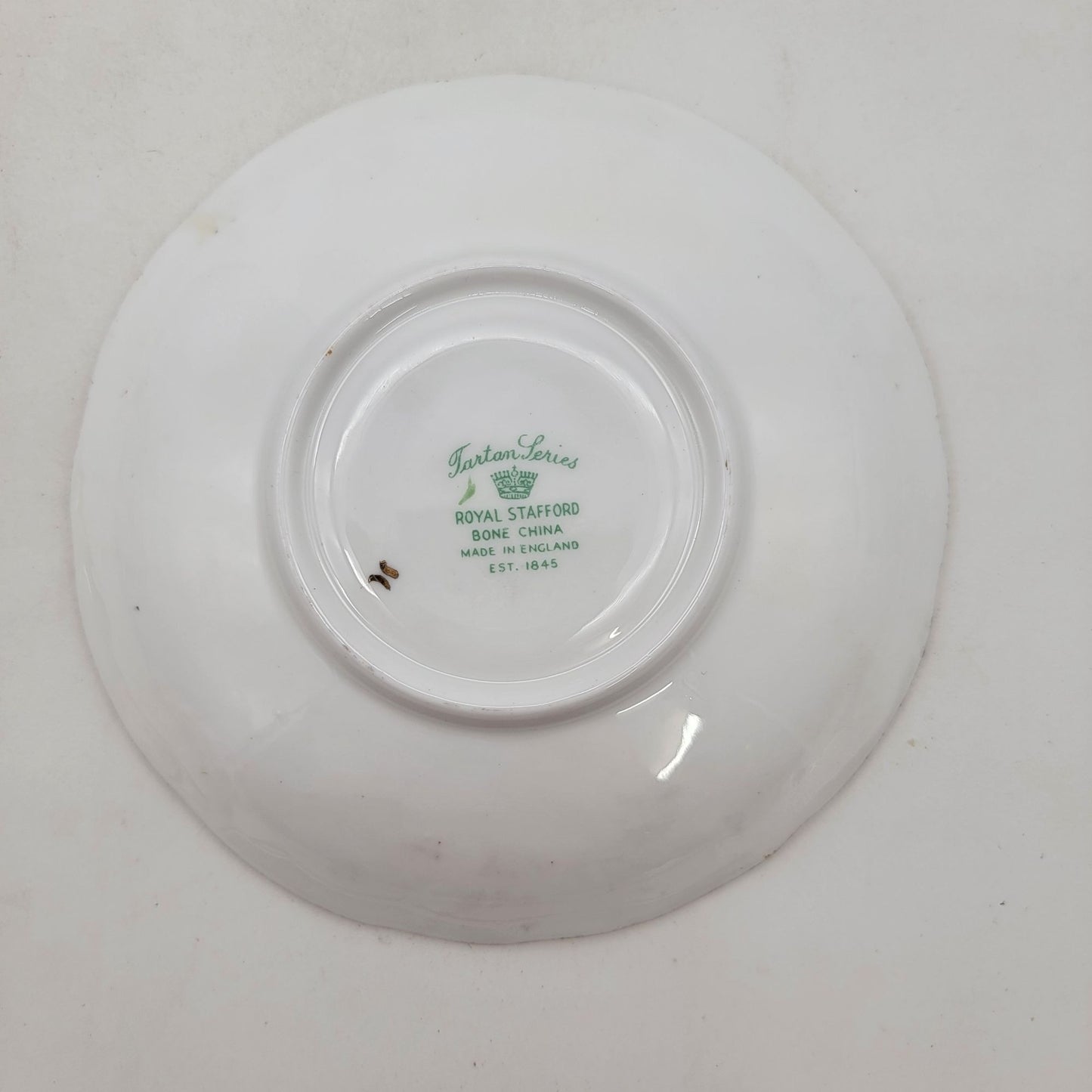 Vintage Royal Stafford Tea Cup & Saucer Tartan Series "Campbell" Clan Made In England