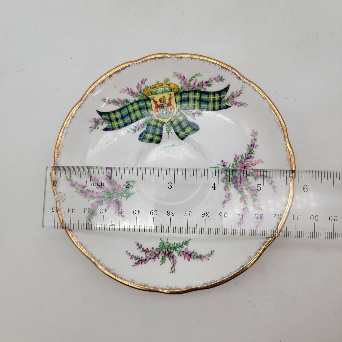 Vintage Royal Stafford Tea Cup & Saucer Tartan Series "Campbell" Clan Made In England