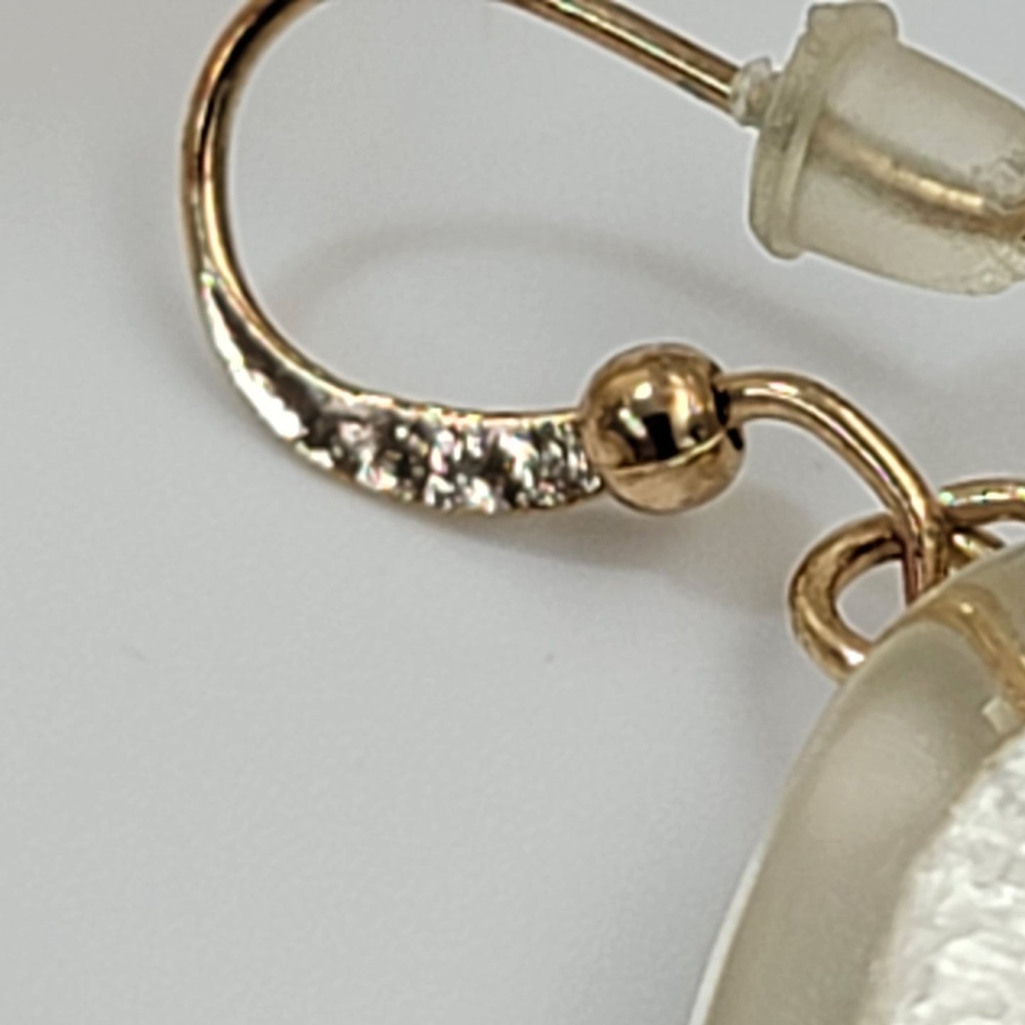 Vintage Lucite Stretch Bracelet & Dangle Earrings Set