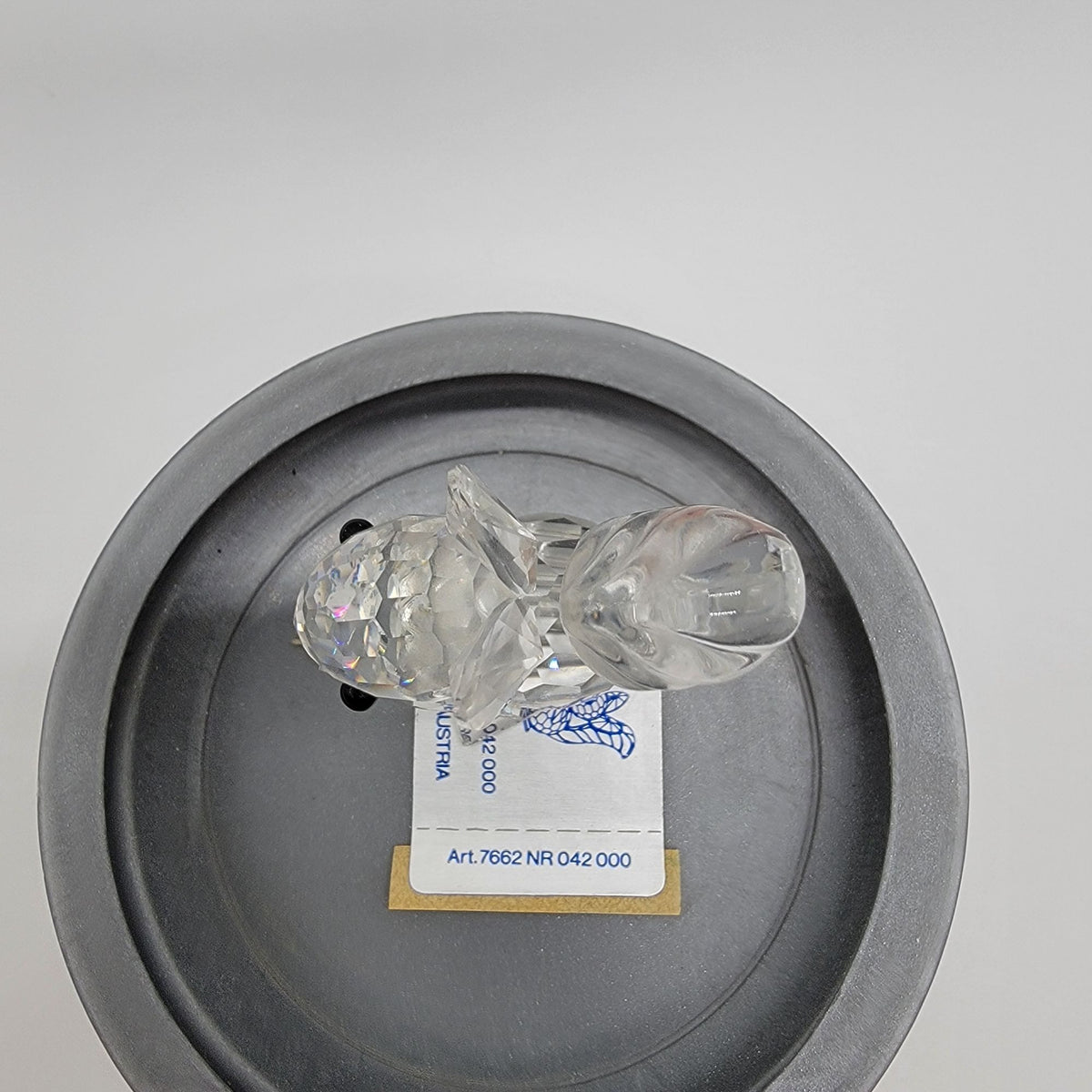 Vintage Swarovski Silver Crystal Squirrel Figurine Retired With Box