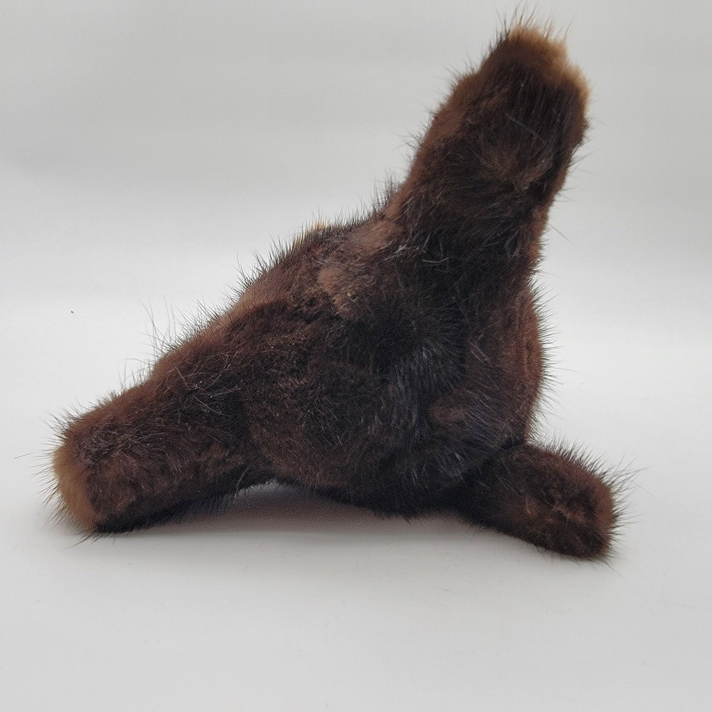 Genuine Finland Dyed Mink Fur Miniature Teddy Bear Plush