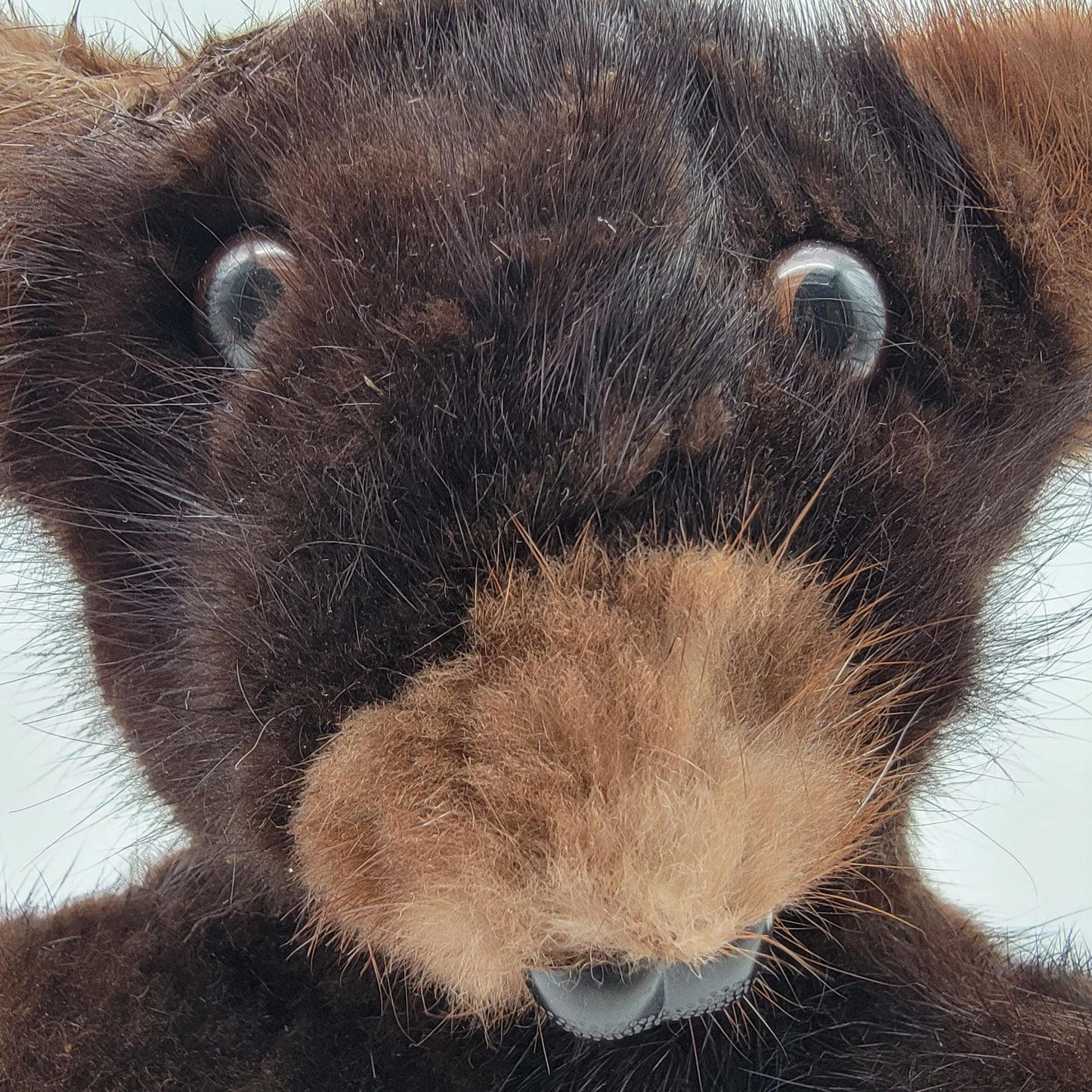 Genuine Finland Dyed Mink Fur Miniature Teddy Bear Plush