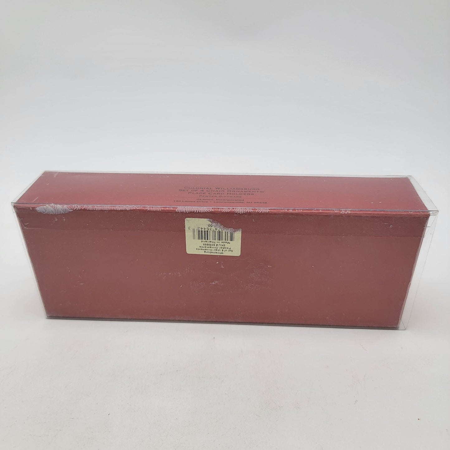 Lenox Kirk Stieff Collection Pewter Chair Ornaments Set Of 4 Colonial Williamsburg Design With Box