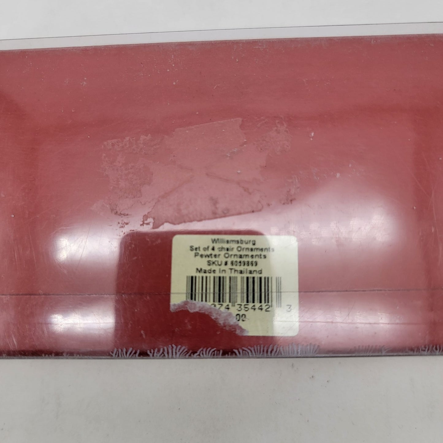 Lenox Kirk Stieff Collection Pewter Chair Ornaments Set Of 4 Colonial Williamsburg Design With Box