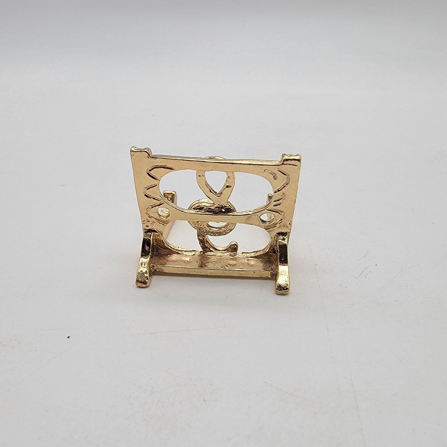Violin Embellished Rhinestone Trinket Box With Stand