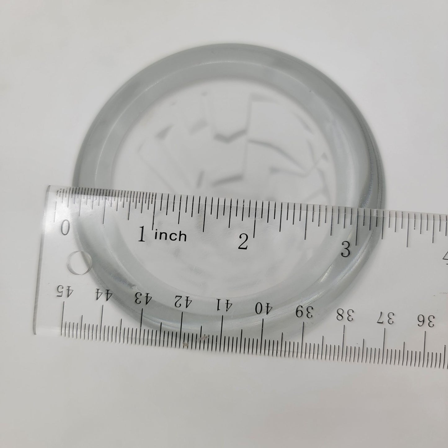 MCM Morgantown Moonscape Clear Art Glass Vase