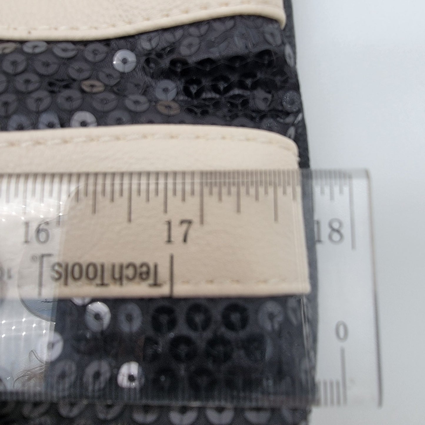 Betsey Johnson Striped Sequins Tote Carry-All Bag Purse